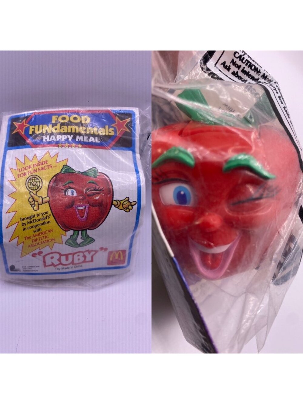 McDonalds Food Fundamentals Ruby Happy Meal Toy New Sealed 1998 Collectible